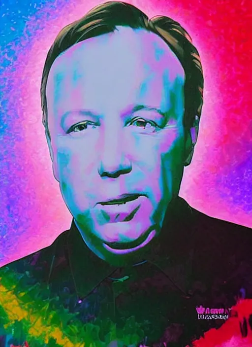 Image similar to alex jones by Zbigniew Brzezinski lisa frank