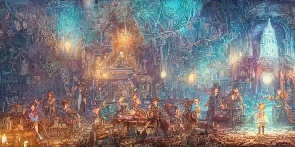 Image similar to we have also come to this hallowed spot to remind america of the fierce urgency of now. ultrafine highly detailed colorful illustration, intricate linework, sharp focus, octopath traveler, final fantasy, unreal engine highly rendered, global illumination, radiant light, intricate environment