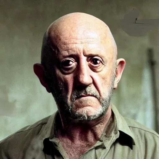 Prompt: mike ehrmantraut in silent hill