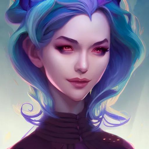 Prompt: a portrait of a beautiful sorceress, art by lois van baarle and loish and ross tran and rossdraws and sam yang and samdoesarts and artgerm, digital art, highly detailed, intricate, sharp focus, Trending on Artstation HQ, deviantart, unreal engine 5, 4K UHD image