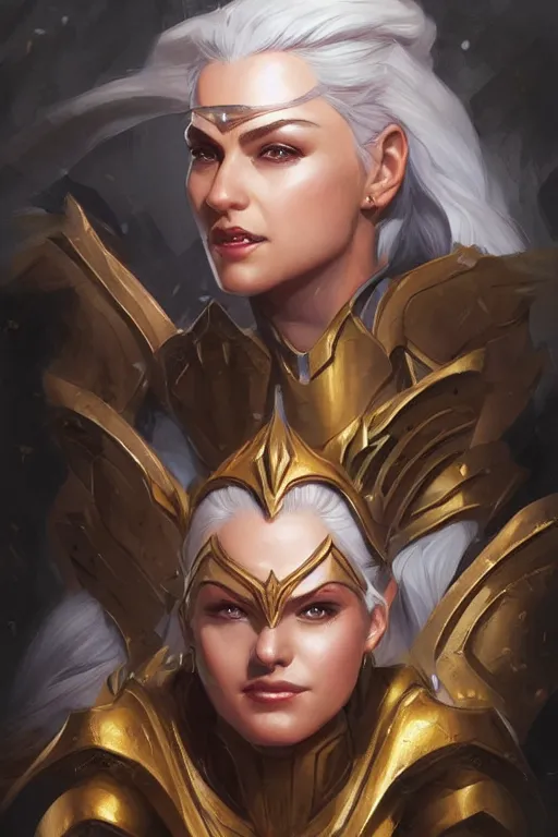 Image similar to amazon valkyrie athena, d & d, fantasy, portrait, highly detailed, headshot, digital painting, trending on artstation, concept art, sharp focus, illustration, art by artgerm and greg rutkowski and magali villeneuve