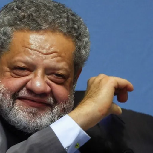 Image similar to Luiz Inácio Lula da Silva robbing petrobrás