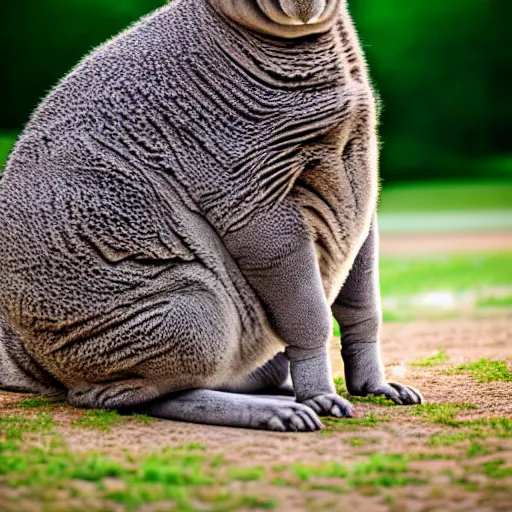 Prompt: photograph portrait of Big Chungus, intricate detail, sigma 85mm f/1.4, 4k, depth of field, high resolution, 4k, 8k, hd, full color