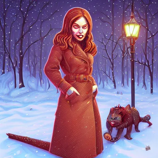 Image similar to Snow Vampire By Casey Weldon and Martine Johana, rich colors, intricate, elegant, highly detailed, centered, digital painting, artstation, concept art, smooth, sharp focus, HDR, illustration