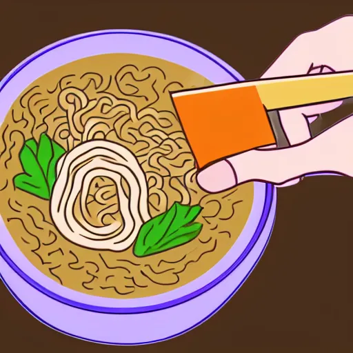 Image similar to wikihow illustration how to put ramen in your shoe