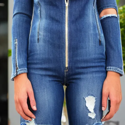 Image similar to a denim scene, with a huge zipper down the center, as if i giant pair of jeans