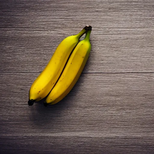 Prompt: banana sitting on a white table, minimalism,