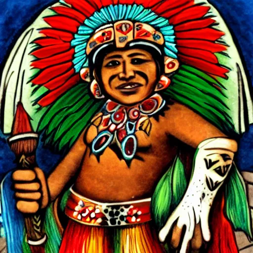 Prompt: mexican native mythology