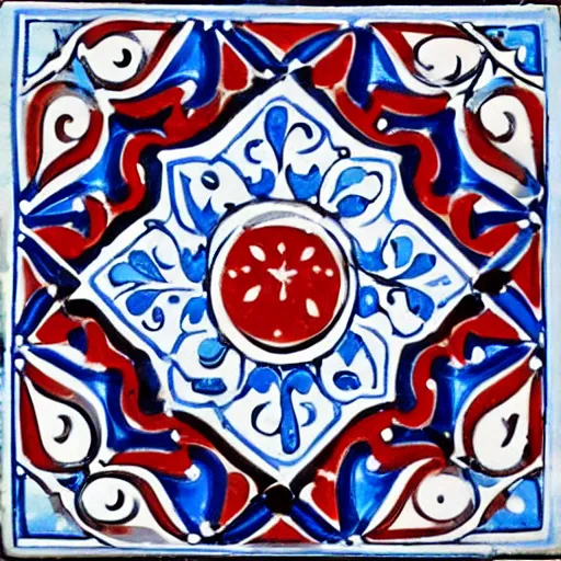 Image similar to a iznik ceramic motif