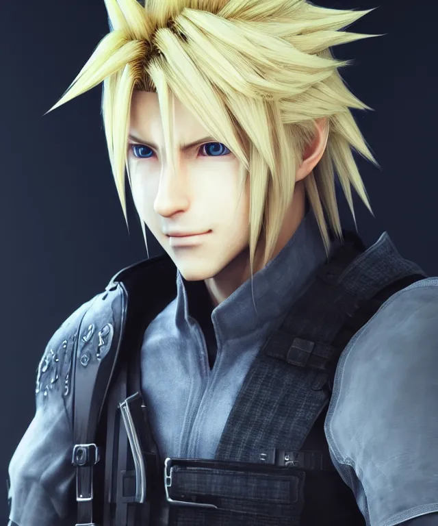 Image similar to cloud strife, crisp 8 k line art, digital painting, artstation, unreal engine, octane render, emissive lighting, concept art, matte, sharp focus, hyper realistic lighting, illustration, art by ayami kojima