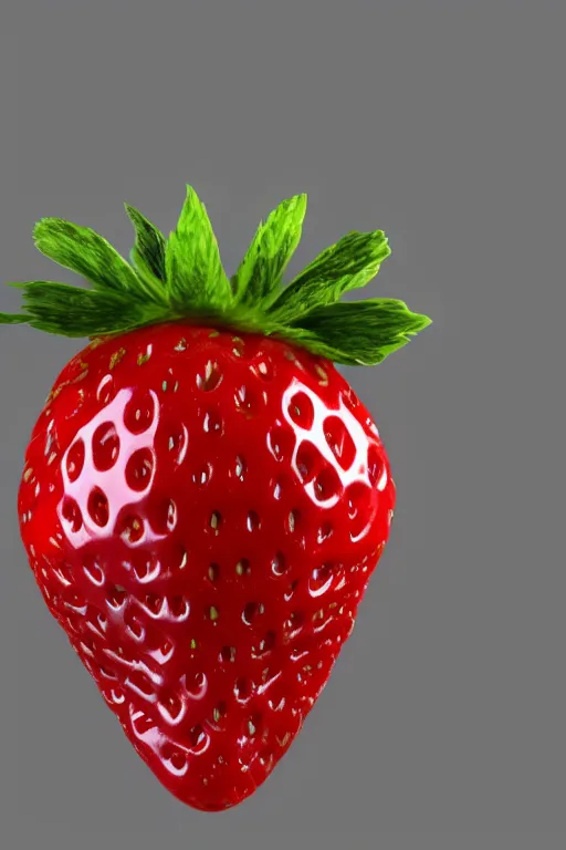 Image similar to strawberry ninja, concept art, octane render