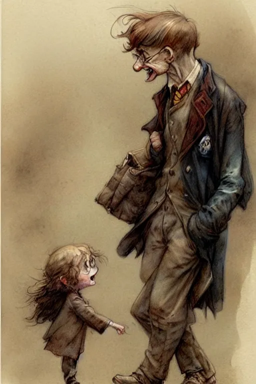 Image similar to (((((1950s harry potter street . muted colors.))))) by Jean-Baptiste Monge !!!!!!!!!!!!!!!!!!!!!!!!!!!