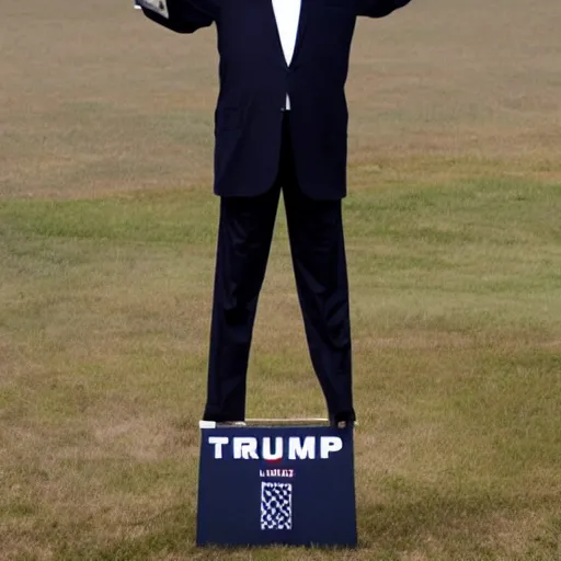 Prompt: trump tallest man in the world