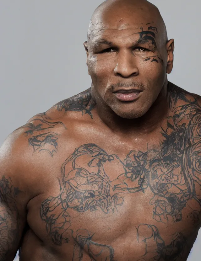 Image similar to photo portrait of Mike Tyson