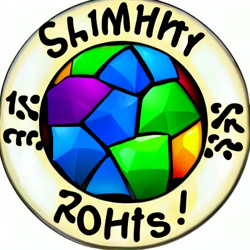 Prompt: shiny math rocks