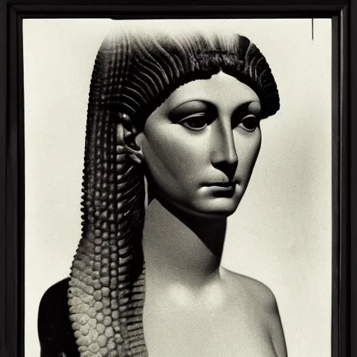 Image similar to portrait of cleopatra, by karl blossfeldt