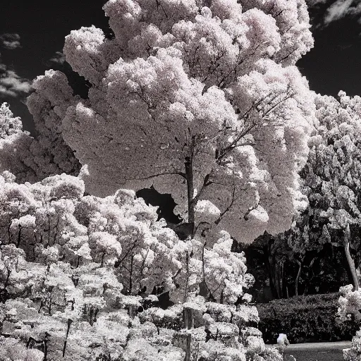 Image similar to a flower in infrared