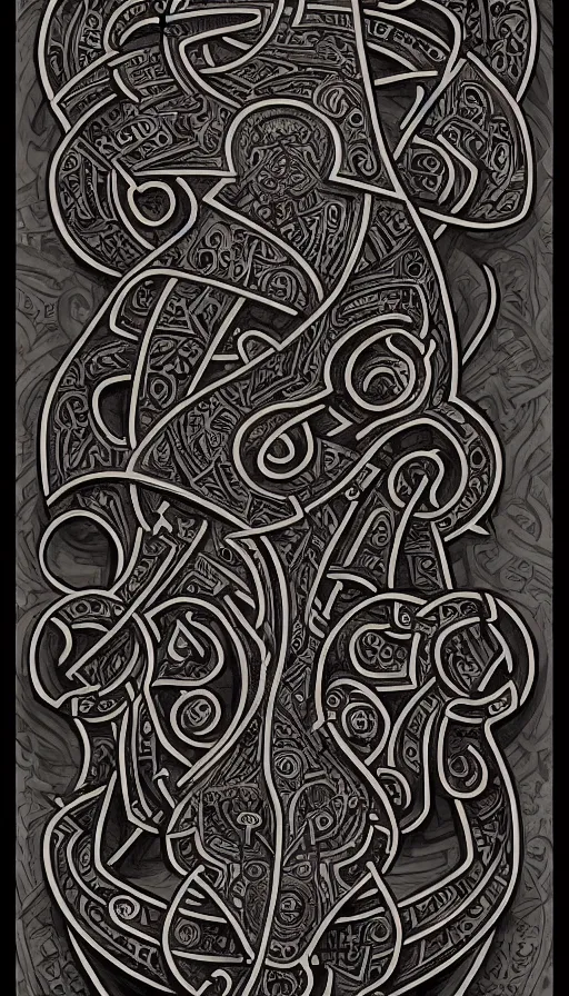 Prompt: ancient slavic tribal tattoo pattern, glagolitic glyph, intricate artwork by ,James Jean, Noah Bradley, very coherent artwork, cinematic, hyper realism, high detail, octane render, unreal engine, 8k, High contrast, higly detailed black ink outline