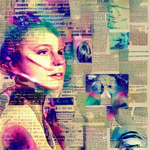 Image similar to overlayed digital media, double exposure, digital collage