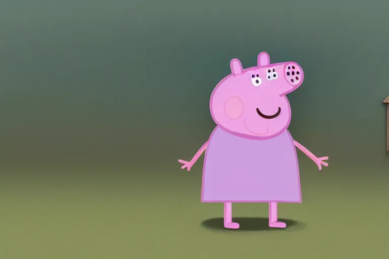 Prompt: deleted peppa pig character, 4k