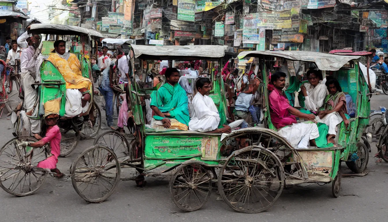 Image similar to calcutta rickshaw