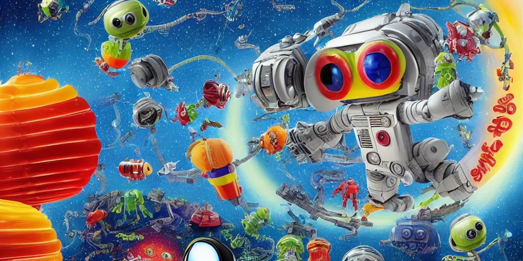 Image similar to a 3 d rendered movie still a gummi worm descendant 1 million years from now. gummi worm wears a spacesuit, and explores cosmos in a super awesome space ship. science fiction blockbuster movie gummi worms rule the world or my stepmom is a gummie worm from space, imax 7 0 mm. bladerunner, silent running, wall - e