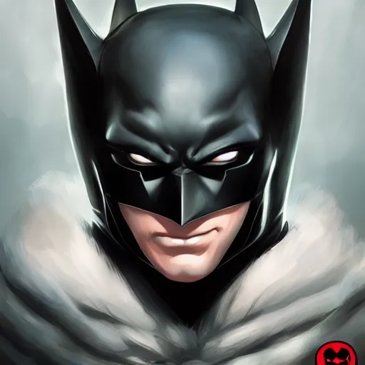 Image similar to Batman as a Hello Kitty, by Stanley Artgerm Lau, WLOP, Rossdraws, James Jean, Andrei Riabovitchev, Marc Simonetti, Yoshitaka Amano, ArtStation, CGSociety,