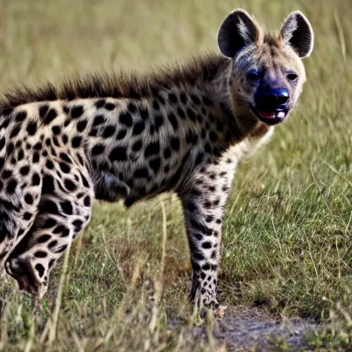 Image similar to half hyena, half jaguar