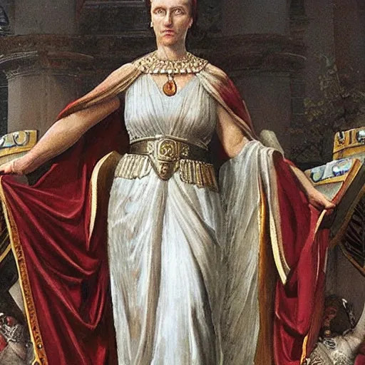 Prompt: roman empress, roman empire queen, matriarchy nation