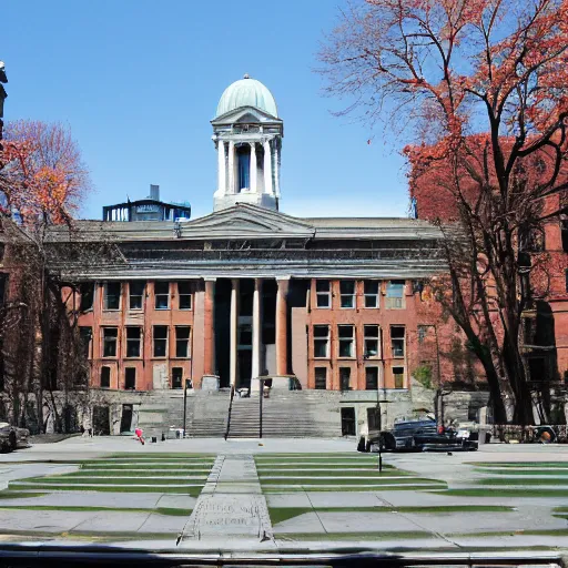 Prompt: a photograph of the campus of columbia university