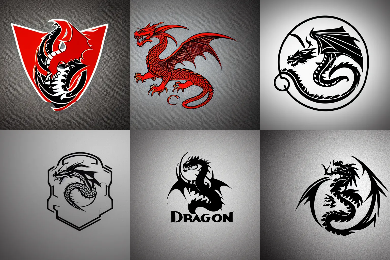 Prompt: A logo design of a dragon. trending on artstation, 8k HD wallpaper