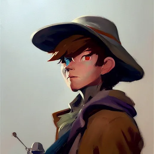 Image similar to greg manchess portrait painting of snufkin as overwatch character, medium shot, asymmetrical, profile picture, organic painting, nebula, matte painting, bold shapes, hard edges, street art, trending on artstation, by huang guangjian and gil elvgren and sachin teng