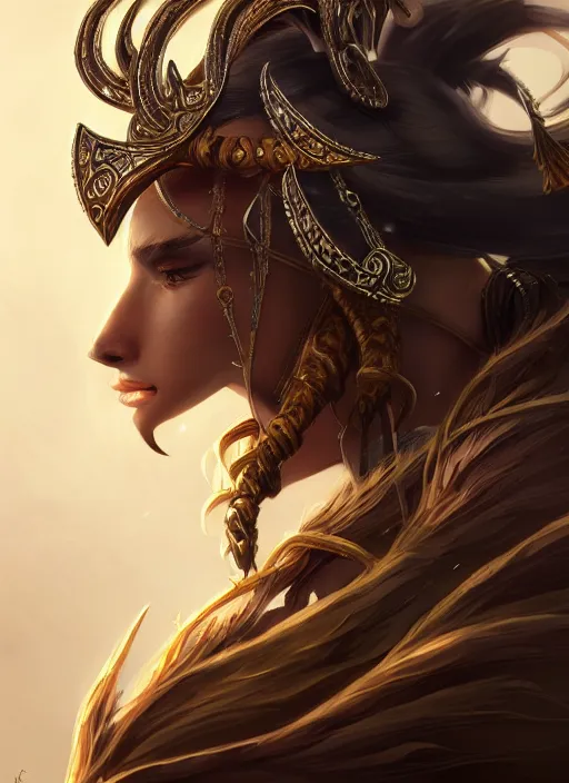 Image similar to a highly detailed illustration of khutulun, intricate, elegant, highly detailed, centered, digital painting, artstation, concept art, smooth, sharp focus, league of legends concept art, wlop.