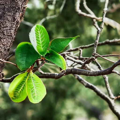 Prompt: kiwi growing on a tree