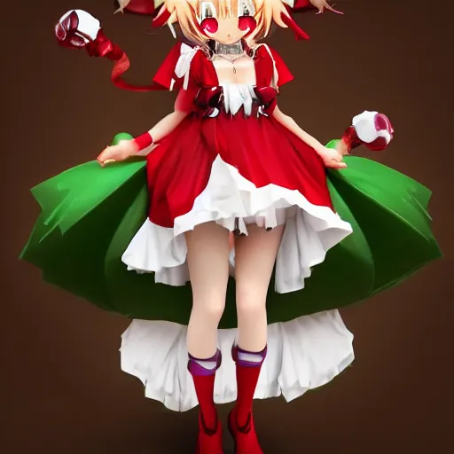 Image similar to flandre scarlet from touhou if she was a real person