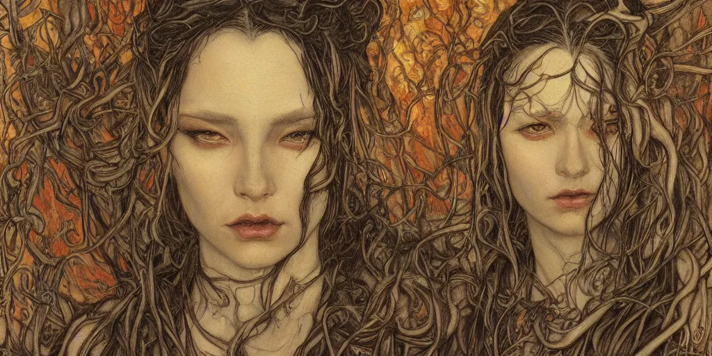 Image similar to a painting of chtulhu in the style of donato giancola, and in the style of charlie bowater, and in the style of arthur rackham. symmetry, smooth, sharp focus, semi - realism.