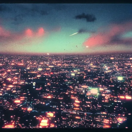 Image similar to the sky above the port was the color of television, tuned to a dead channel. chiba city. r / cyberpunk