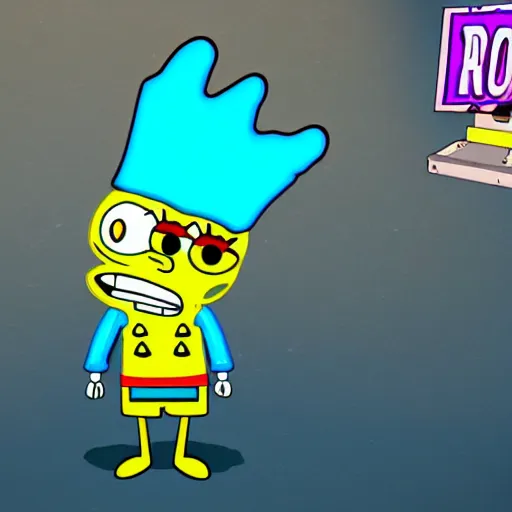 Prompt: spongebob fortnite character