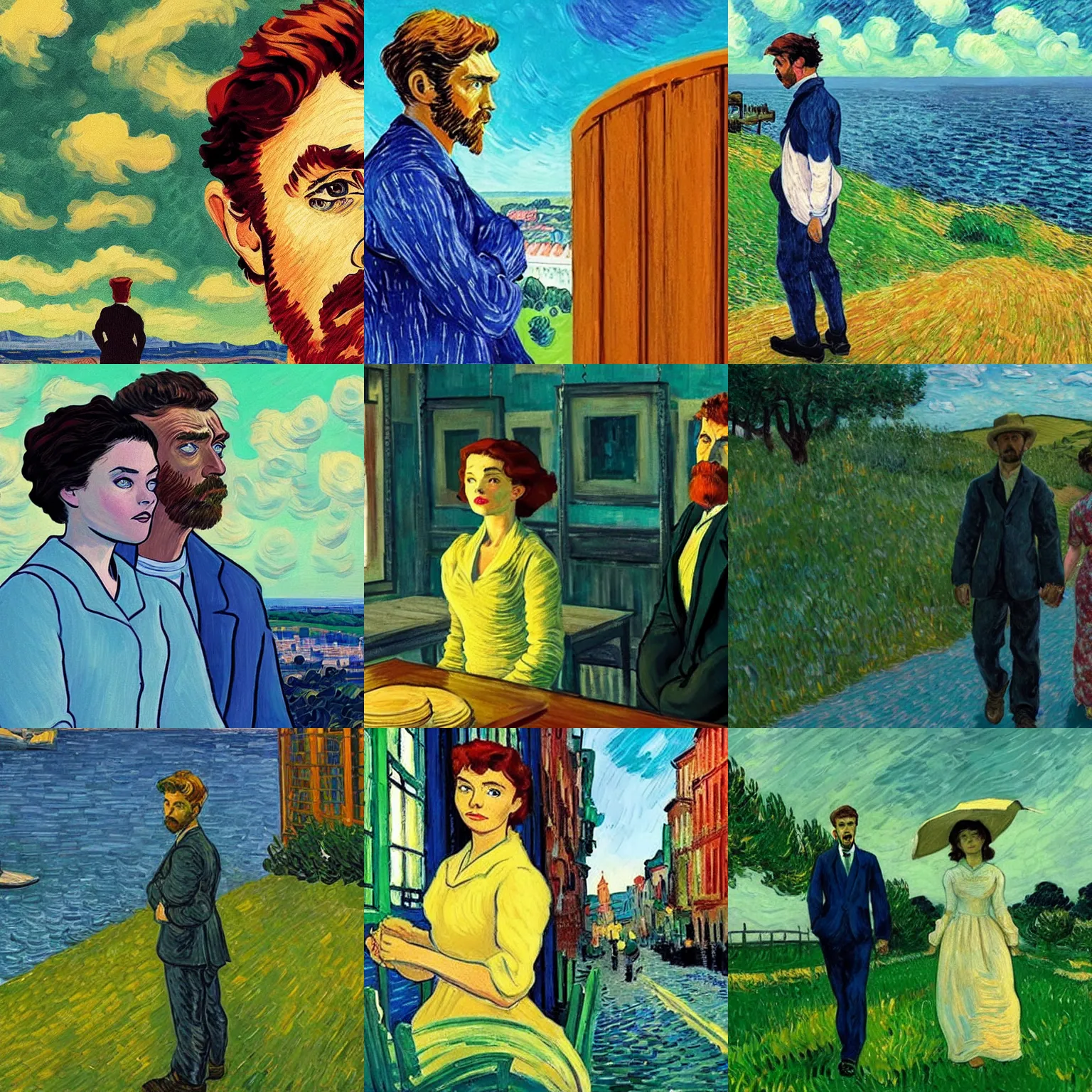 Prompt: a still from loving vincent ( 2 0 1 7 )