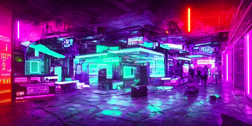 Image similar to twitch, cyberpunk, neon, glow, neon sign