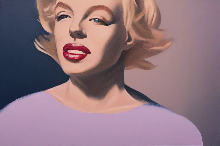 Image similar to portrait of merlyn monroe artwork by tim eitel