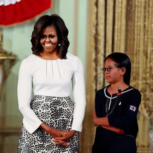 Prompt: Michelle Obama in Indonesia