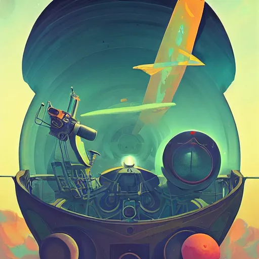 Image similar to radar love by tyler edlin and petros afshar and christopher balaskas and marius borgeaud and kiliain eng, atomic age maximalist, art nouveau, well proportioned, highly detailed