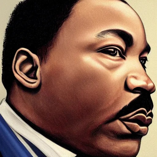 Prompt: detailed realistic portrait, Martin Luther King,