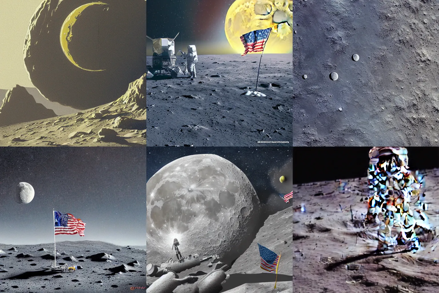 Prompt: The Moon Landing but Russia got there first, detailed picture, by Grek Rutkowski