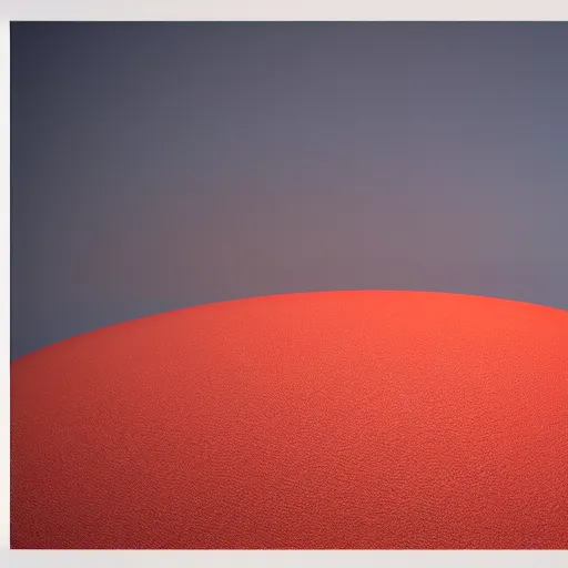Image similar to a planet in shape of cube, filled with dark red oceans and yellow vegetation, render, blender, 3d, ultra detailed