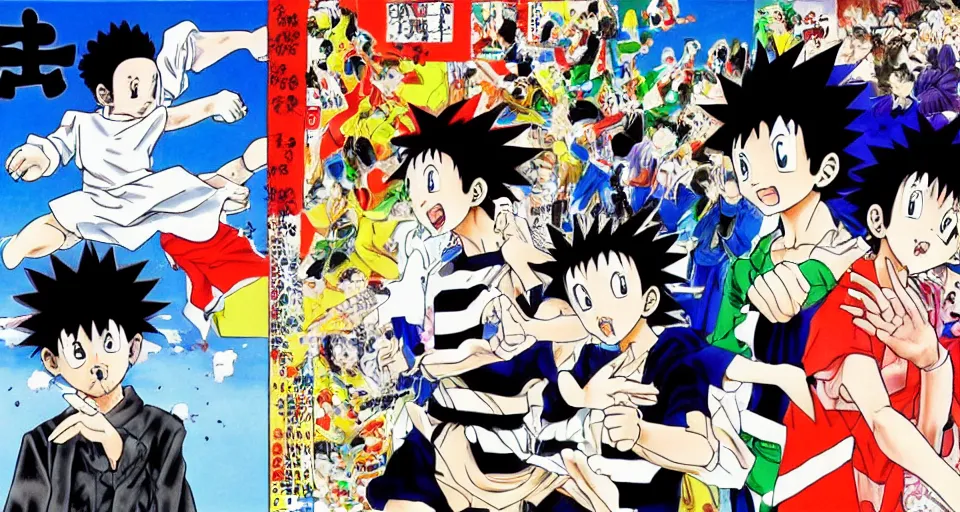 Image similar to the two complementary forces that make up all aspects and phenomena of life, by Yoshihiro Togashi