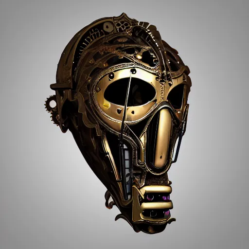 Image similar to steampunk phantom of the opera, hyper realistic, theatrical lighting, 8k resolution, highly detailed