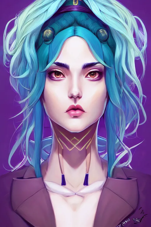 Prompt: a portrait of jolyne cujoh symmetrical eyes, symmetrical face, full body, art by lois van baarle and loish and ross tran and rossdraws and sam yang and samdoesarts and artgerm, digital art, highly detailed, intricate, sharp focus, trending on artstation hq, deviantart, unreal engine 5, 4 k uhd image