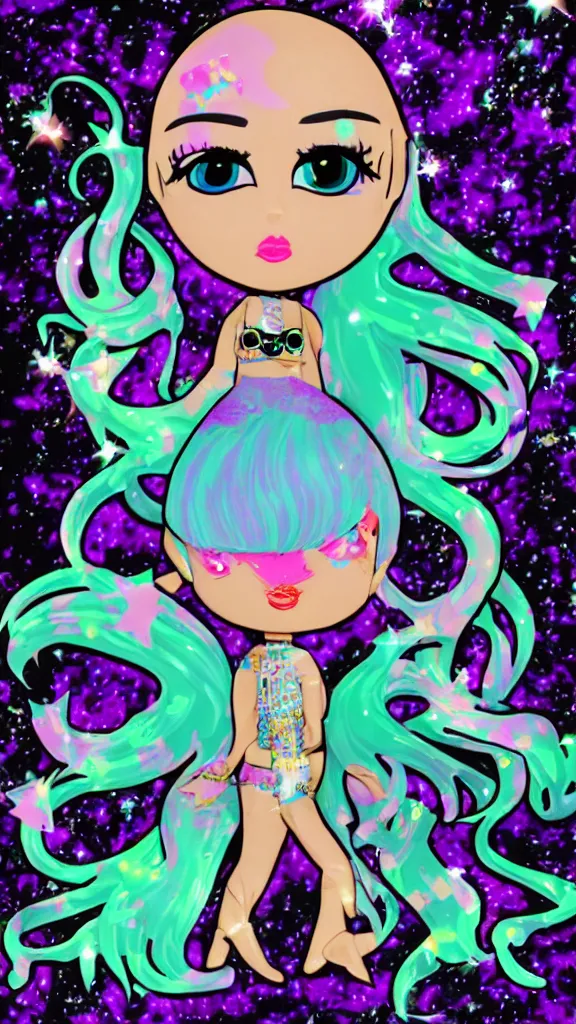 Image similar to y 2 k vinyl toys, sparkles, seapunk